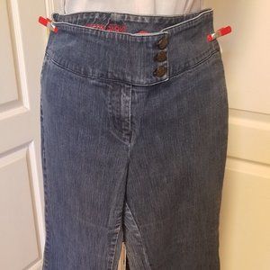 Battery Park Ladies High Waisted Blue Jeans Sz 16